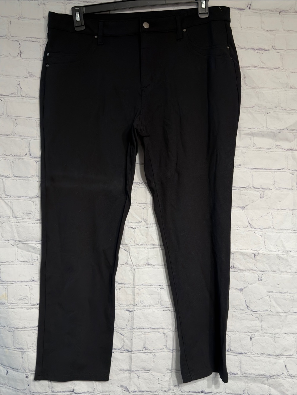 Time and Tru Women's Black Boot-Cut Stretch Pants - Picture 1 of 6